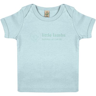 Little Lambs Baby T-Shirt en Coton Bio - Bleu