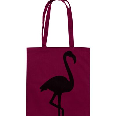 Flamingo - Baumwolltasche - Burgundy--