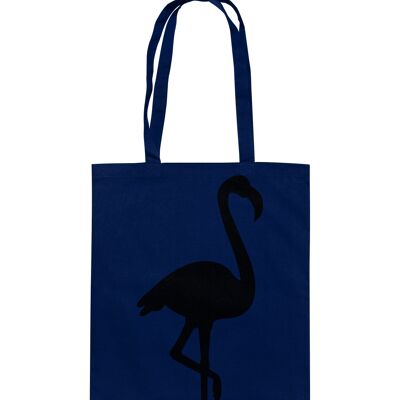 Flamingo - Baumwolltasche - French Navy--