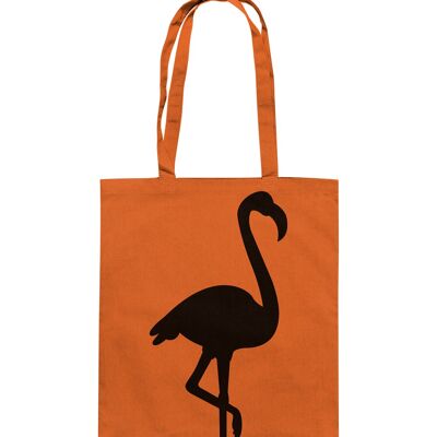 Flamingo - Baumwolltasche - Orange--