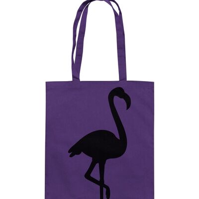 Flamingo - Baumwolltasche - Purple--