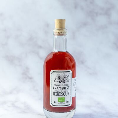 Vinagre de sidra de manzana aromatizado - Raspberry Hibiscus (sin pasteurizar)