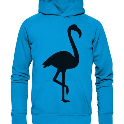 Flamingo - Kids Hooded Sweat - Azurblau --