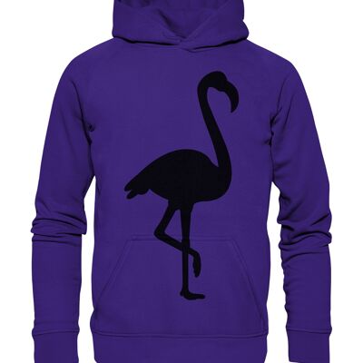 Flamingo - Kids Hooded Sweat - Purple --