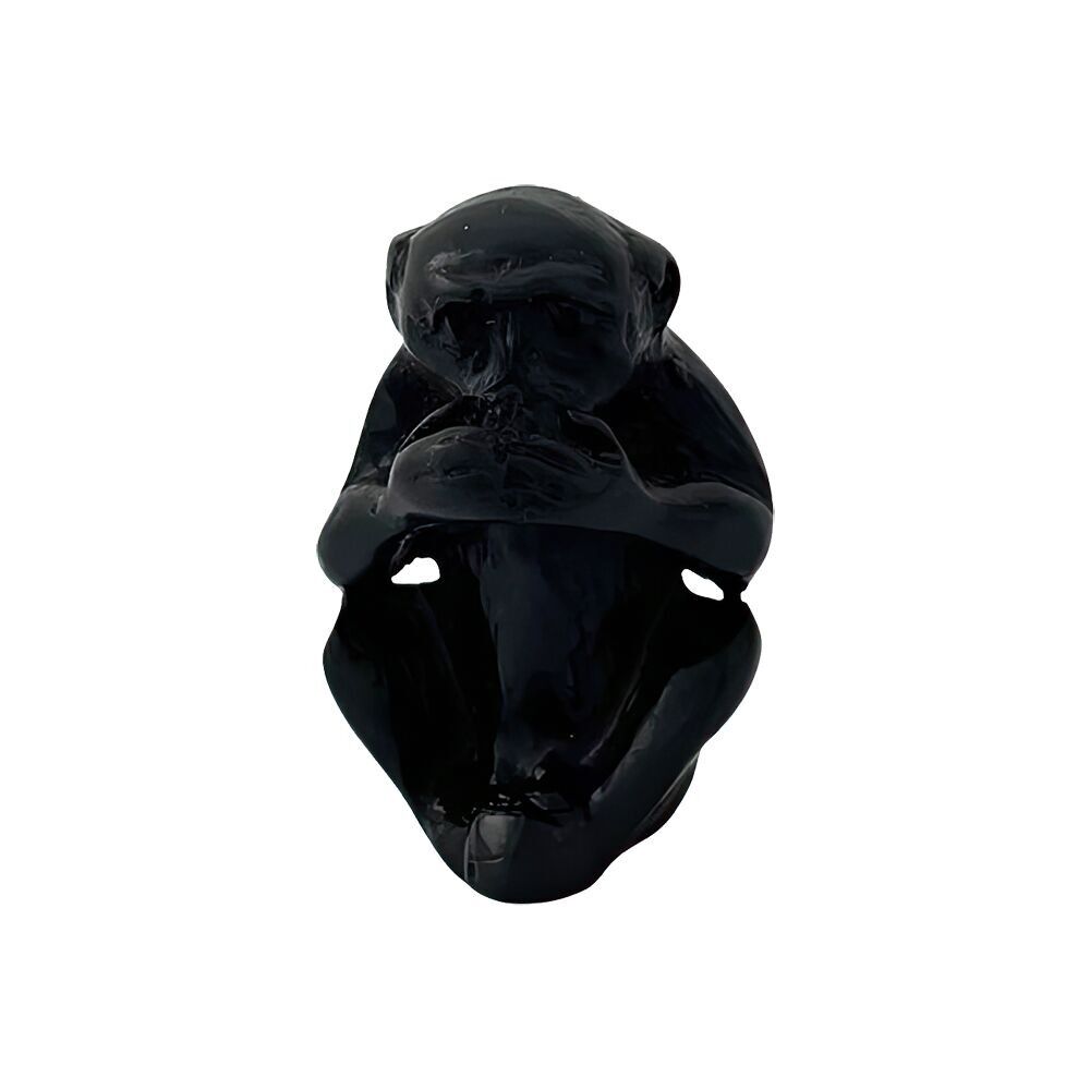 Speak No Evil Monkey Figurine, 4cm