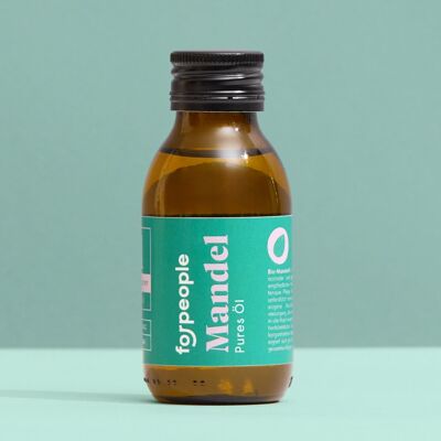 Aceite de almendras orgánico con dispensador de corcho - puro y prensado en frío