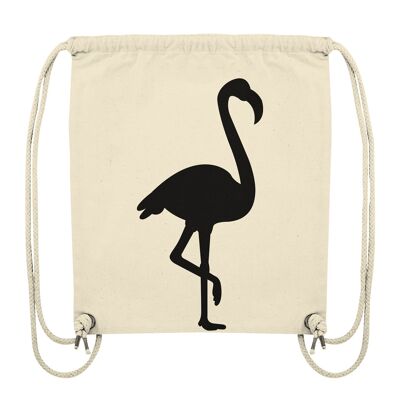 Flamingo - Organic Gym-Bag - Natural-