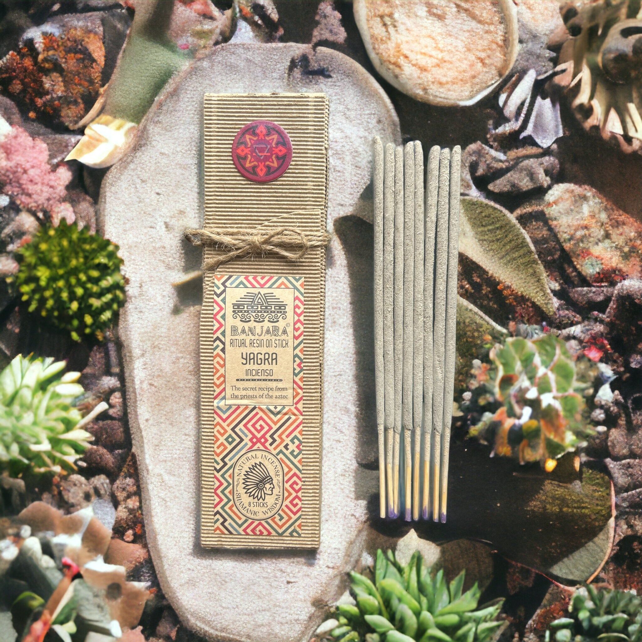 Resina rituale su bastoncino Yagra Incenso Banjara