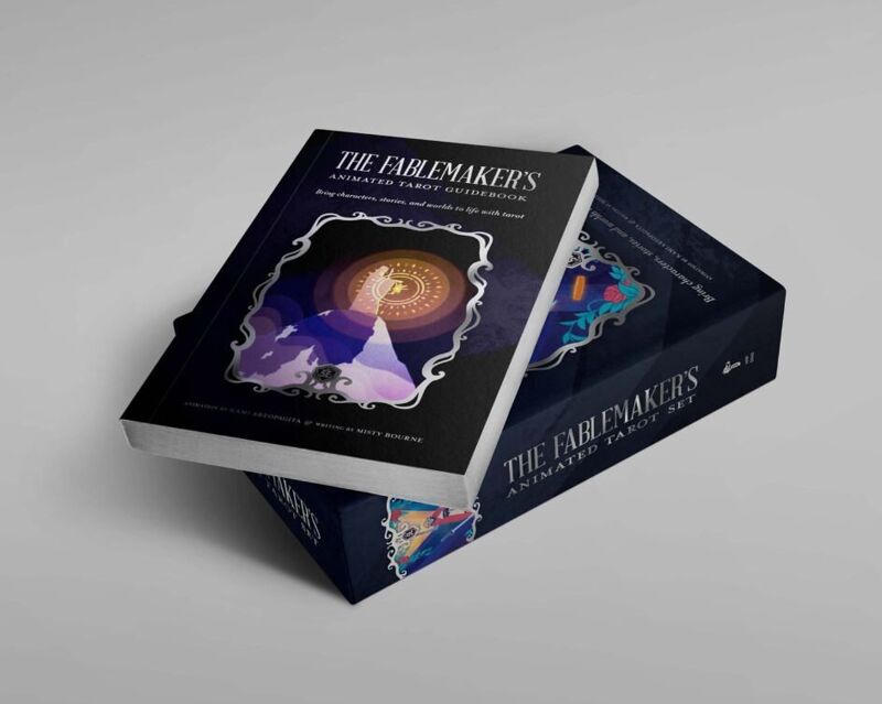Hit Point Press Tarot Animado De Fablemaker: Baraja De 78 Cartas Con Folleto Y Guía Dura Para Tus Juegos 5E Y Adivinación