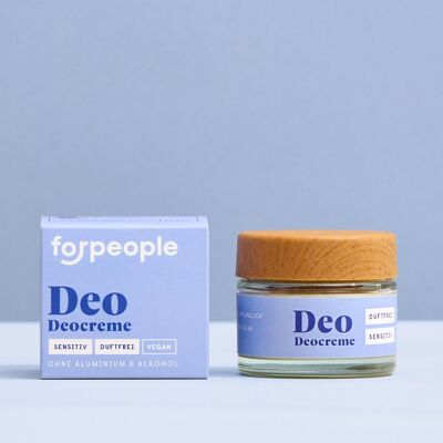 Crème déodorante en verre sensible & agrumes - vegan et bio