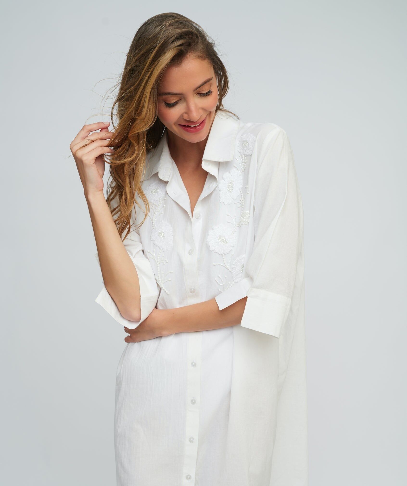 Abito camicia Recife - Bianco