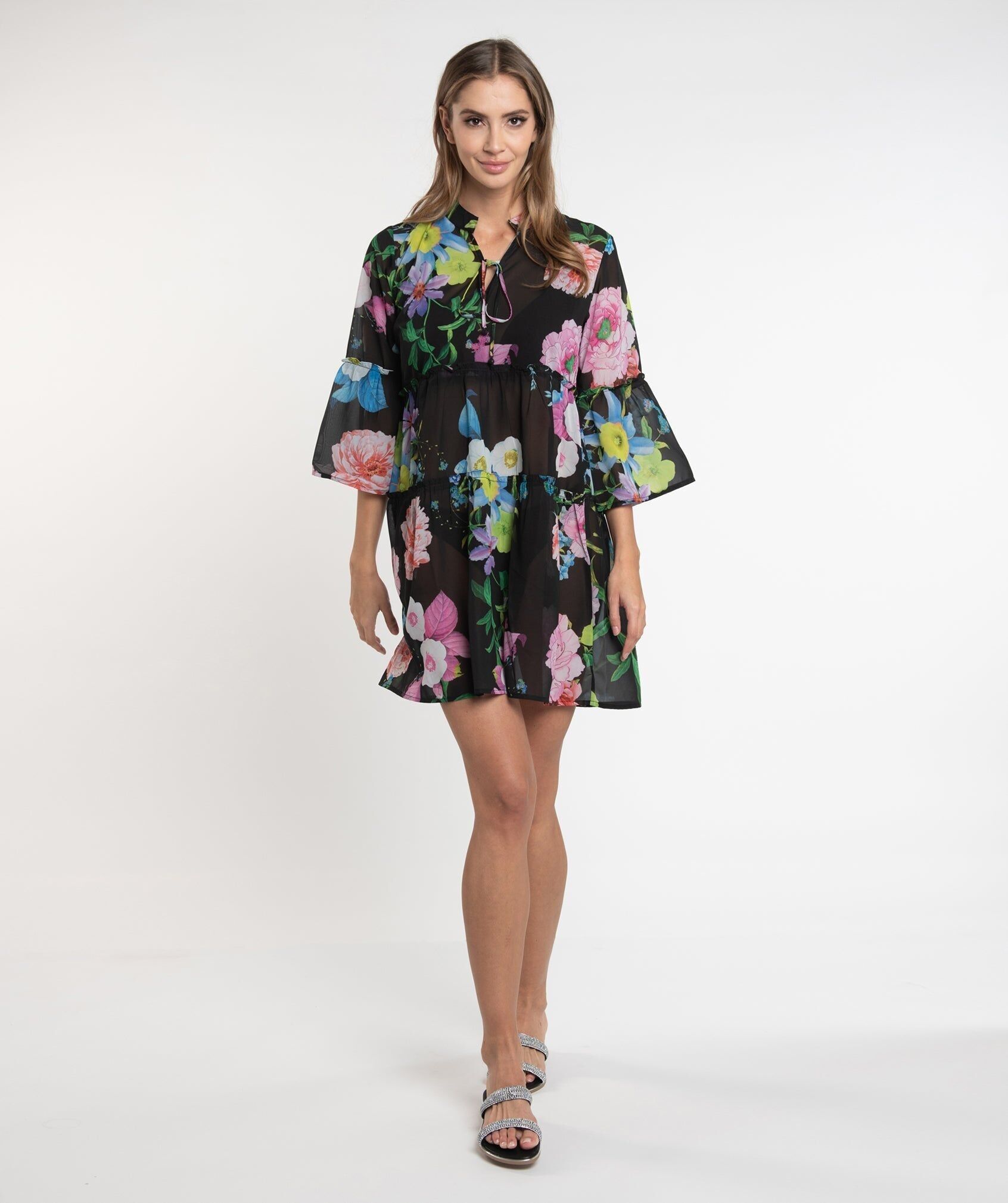 Samba Dress - Black/Pink