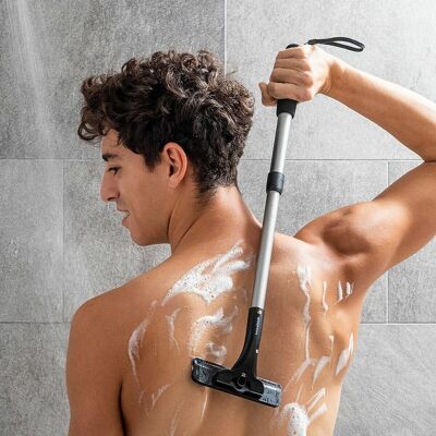 Rasoio per schiena e corpo InnovaGoods Extaver con manico estensibile