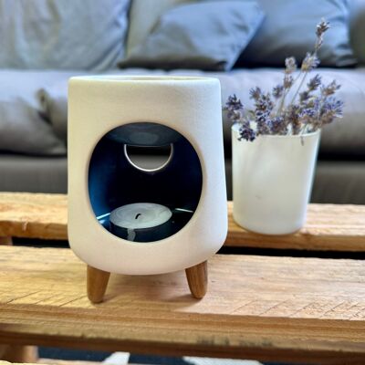 Diffusore di cera profumata in ceramica - Bruciatore aromatico - PYRAMGREY