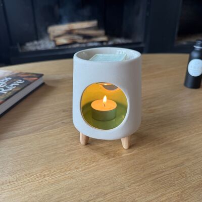 Difusor para velas y ceras aromáticas - Difusor cerámico PYRAM-GREEN