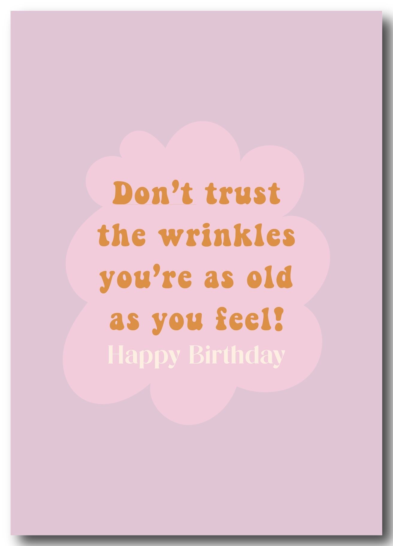 Greeting card | Don't trust the wrinkles