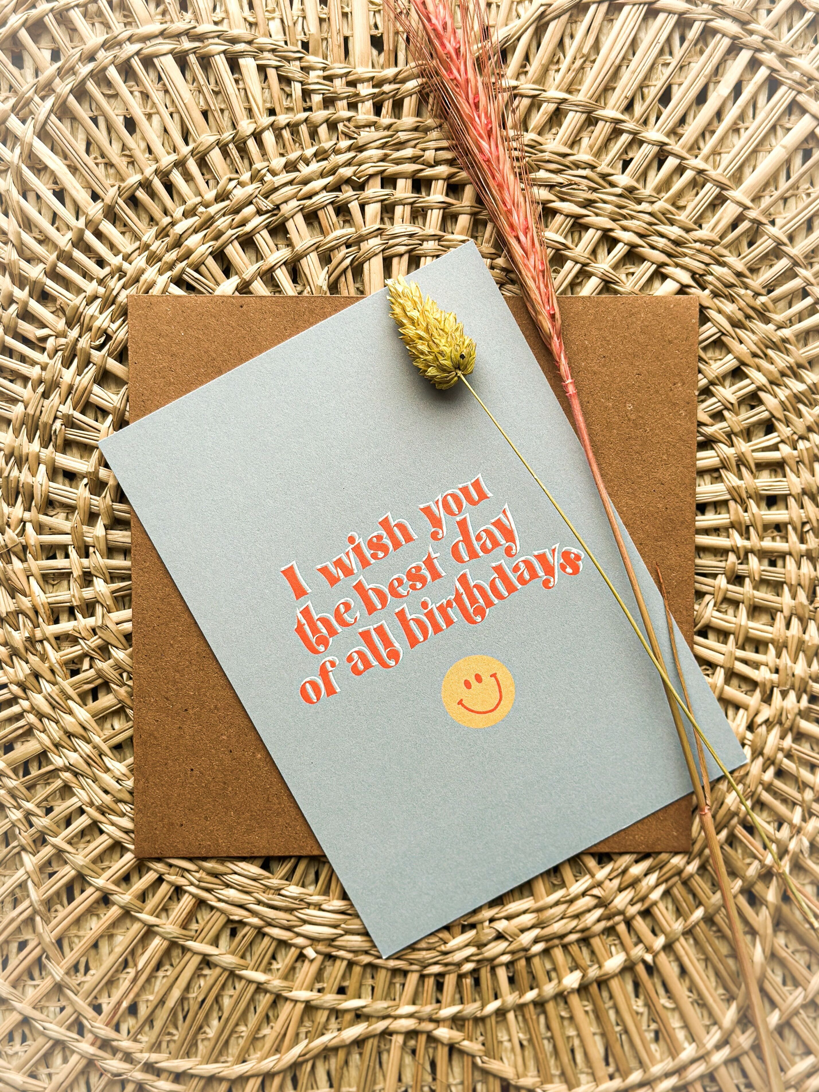 Biglietto d'auguri | Ti auguro il giorno migliore