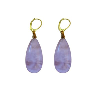 BerÃ¨, Rose Quartz and Yellow Gold vermeil earrings