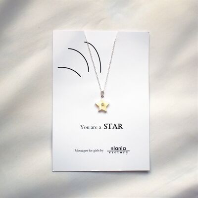 Limited Edition You are a star necklace on 18 inch Sterling Silver Chain