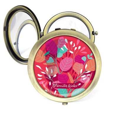 Eucalyptus Pocket Mirror - Antique Bronze