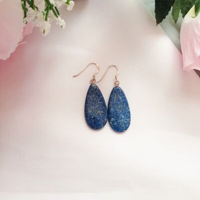 Lapis Lazuli Teardrops Sterling Silver earrings