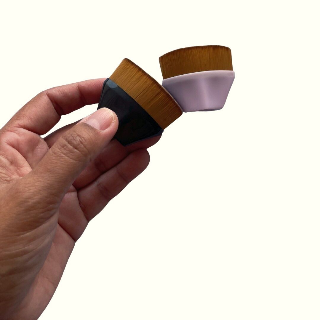 Brocha de maquillaje Kabuki YOSMO, brocha profesional para rostro y cuerpo, ideal para polvos y base de maquillaje.