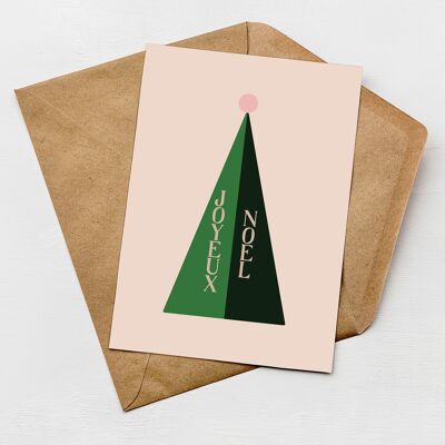 Tarjeta Joyeux Noël | Tarjeta de Navidad