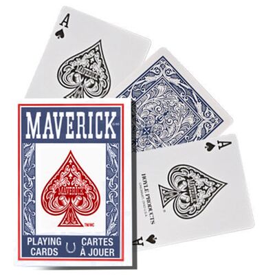 Carte da gioco Maverick Standard Index (blu) Bicycle