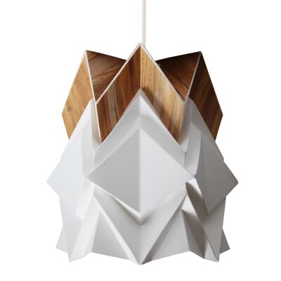 Lámpara colgante pequeña Origami en EcoWood