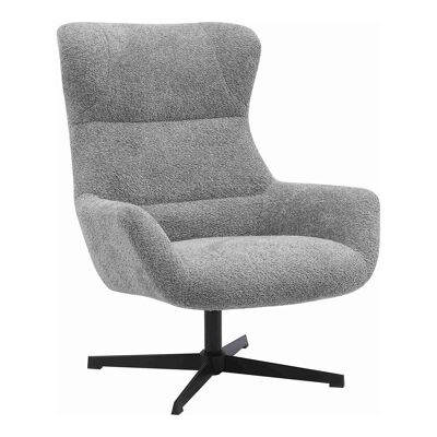 Bescia Lounge Chair con funzione girevole - Poltrona lounge con funzione girevole, grigio scuro, HN1060