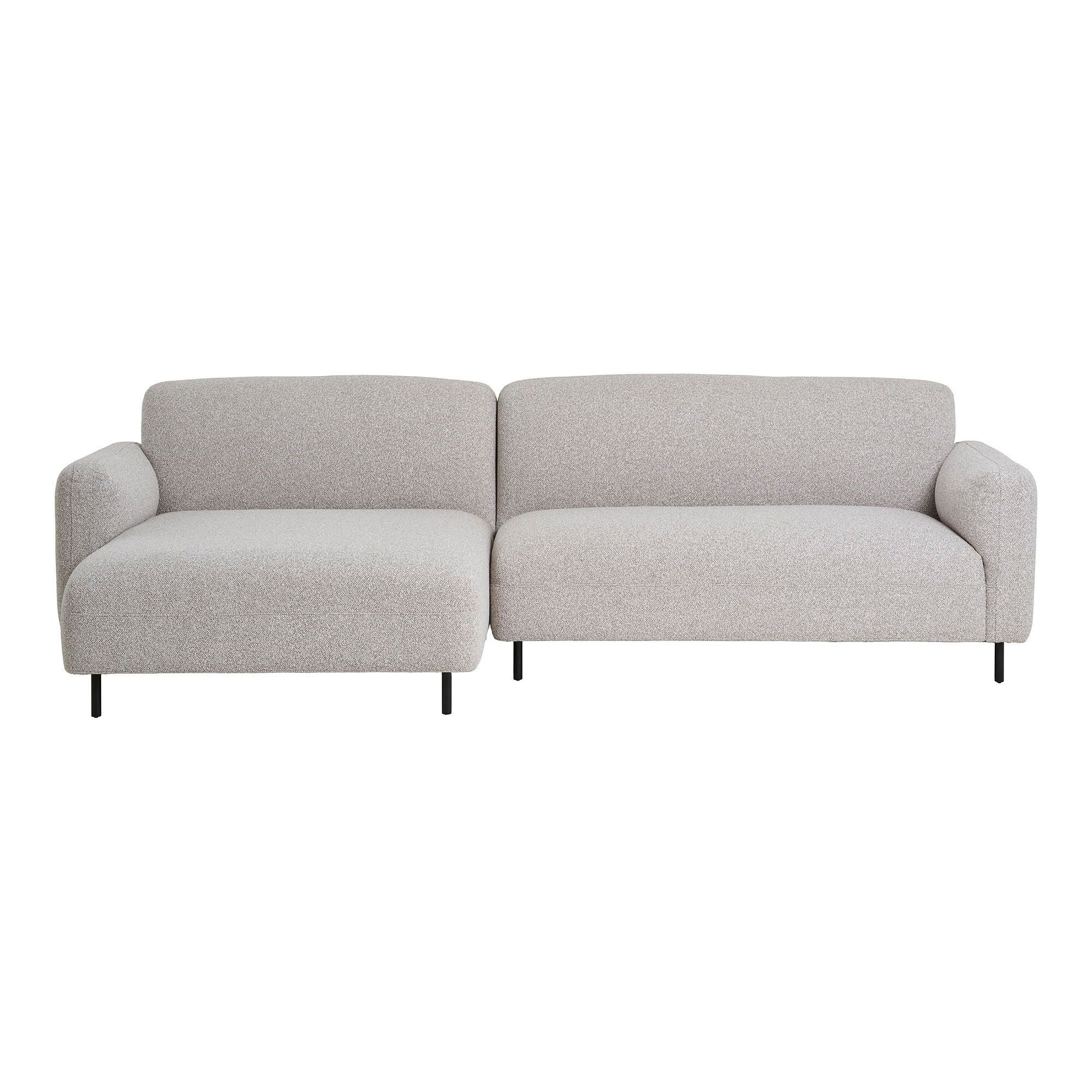 Salvador Lounge Sofa - Lounge sofa, left facing, bouclé, light grey, HN1253