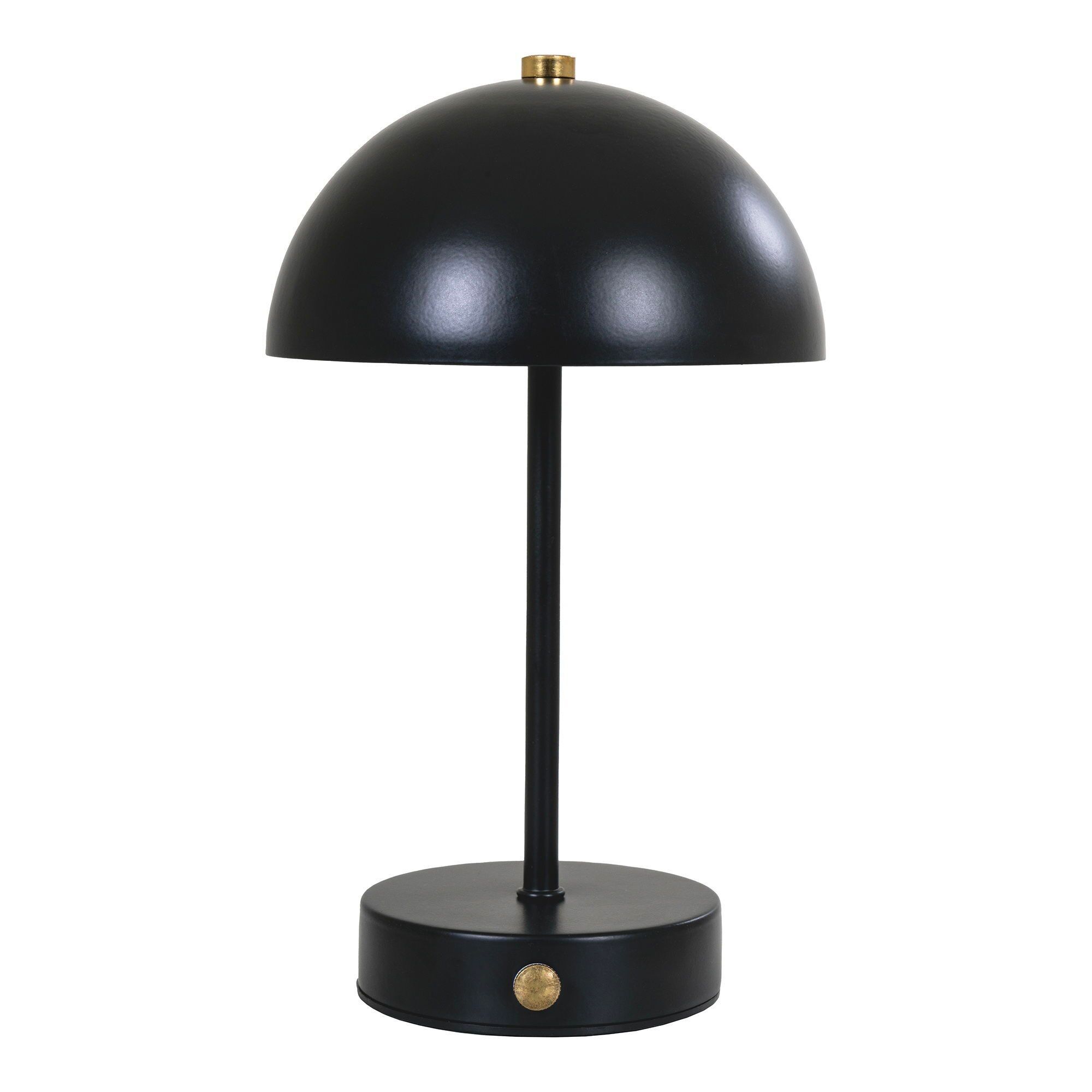 Holt LED Table Lamp - Lampe de table, noir/laiton, rechargeable