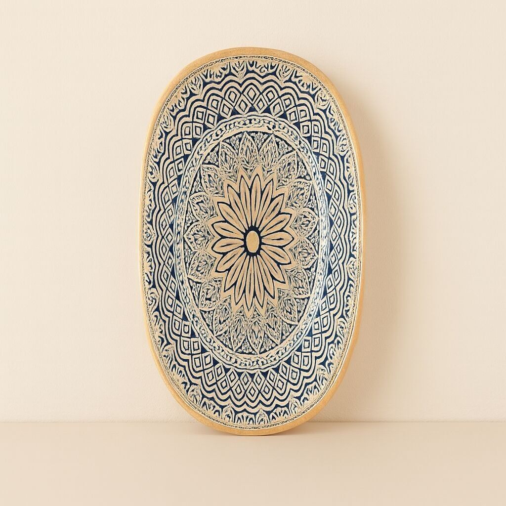 Byzanz ovaler Teller 18.5x10.5cm Porzellan