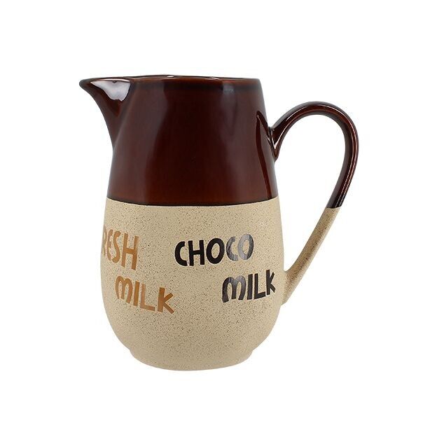 Macchiato-Krug 1100 ml aus anderer brauner Keramik