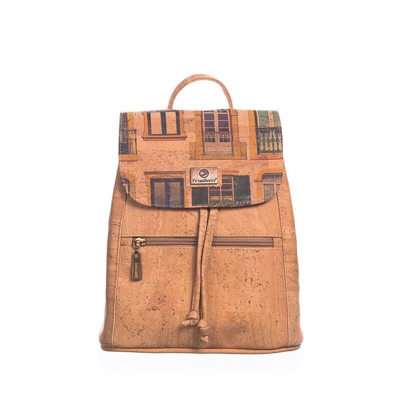 Portuguese Window Collection Cork Backpack: Stylish, Sustainable, and Ethical Backpack Inspired by Traditional Portuguese Windows