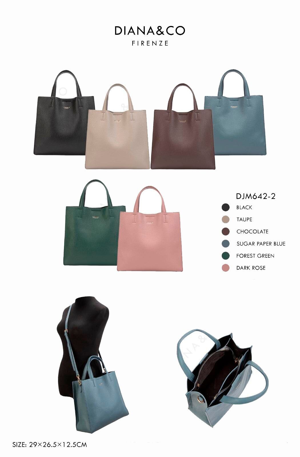 Borsa a tracolla in ecopelle con 2 manici corti da donna