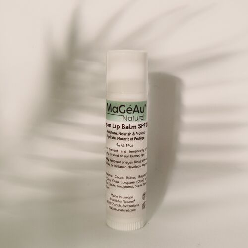 Lip Balm SPF30 100% Natural Moisture, Nourish and Protect with Magnesium