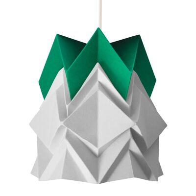Kleine zweifarbige Origami Pendelleuchte - L - Forest
