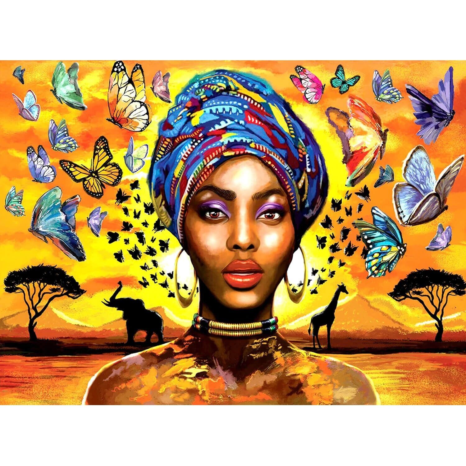 1000-teiliges Puzzle: Charmante Frau