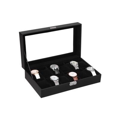 Elegante caja para 12 relojes