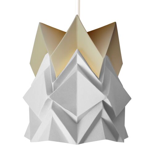 Petites Suspension Origami  Bicolore - L - Vanille