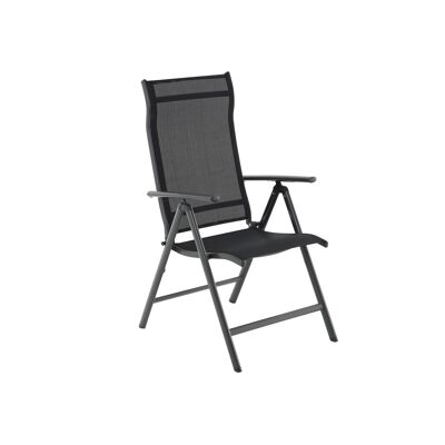 Chaise de jardin confortable noire