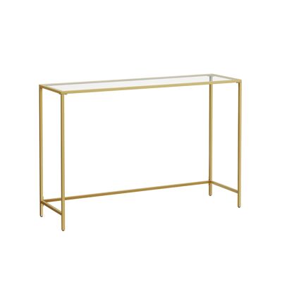 Console table modern sofa table gold-transparent
