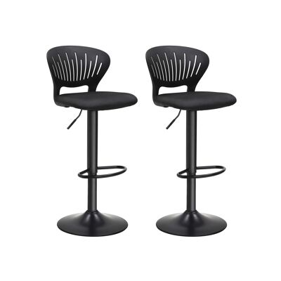 Bar stool with crown-shaped backrest