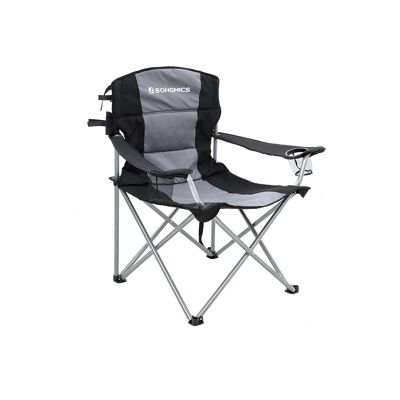 Chaise de camping avec siège rembourré