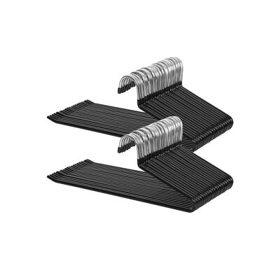Set di 50 grucce per pantaloni gommate nere