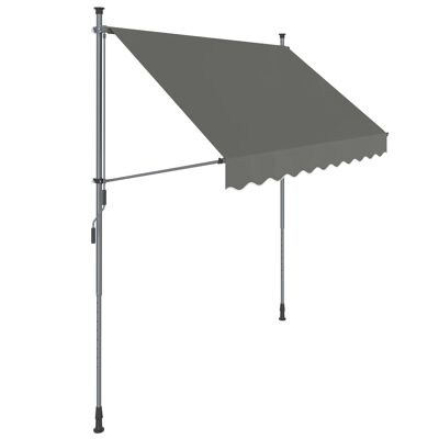 Toldo con pinza 150 x 130 cm gris