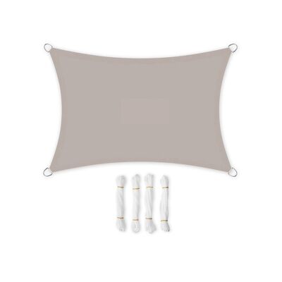 Vela solar 3 x 4 m con columna de agua rectangular topo