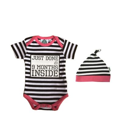 Baby Shower Gift-Just Done 9 mois Inside® Romper Bundle - Baby Girl