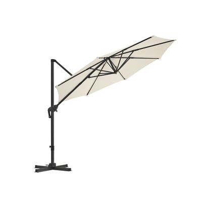 Sombrilla colgante beige